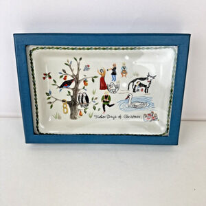 Juliska Twelve ( 12) Days of Christmas Trinket Tray New in Box Portugal